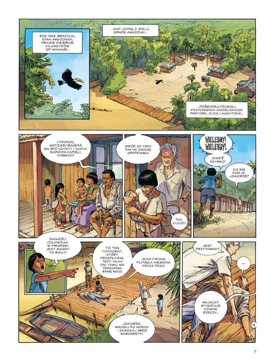 Amazonia: plansze z nowego komiksu Egmontu