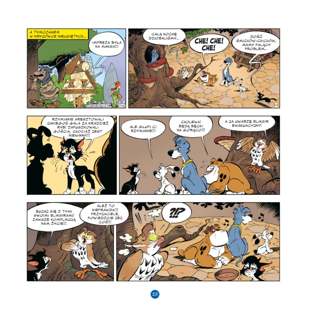 Idefiks i Nieugięci – tom 9: Skandaliks murem za swoimi — przykładowa plansza 2
