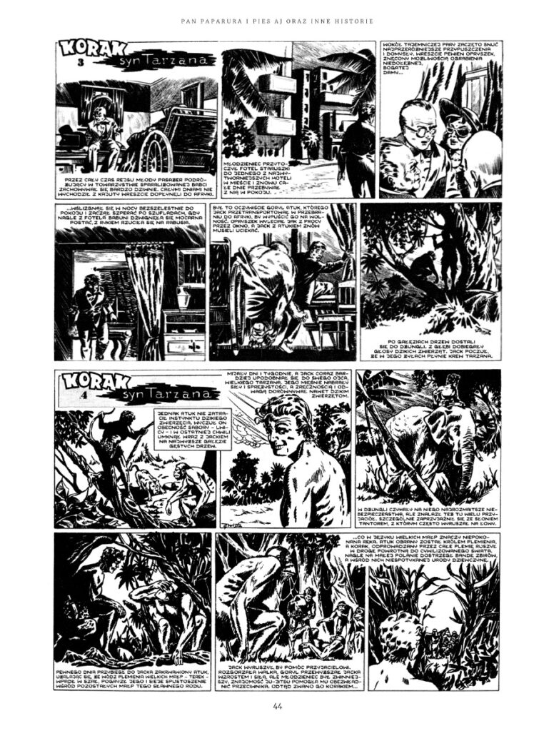 Janusz Christa. Pan Paparura i pies Aj oraz inne historie. Komiksy różne — przykładowa plansza 3