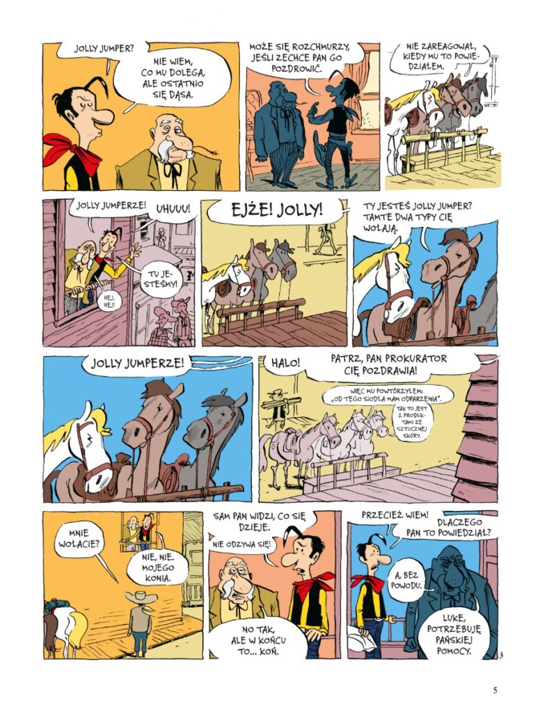 Lucky Luke. Jolly Jumper się nie odzywa — przykładowa plansza 1